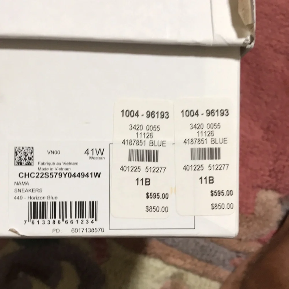 Chloe Nama sneakers. Horizon blue. NWT - Picture 10 of 11